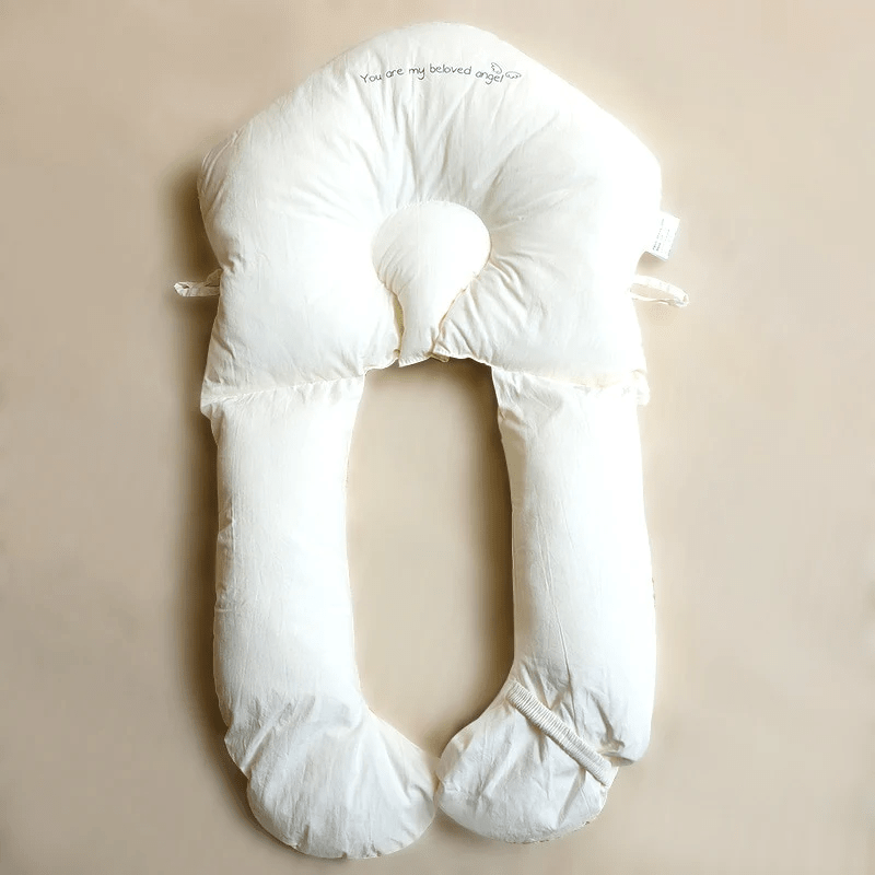 DreamNest | Hypoallergeen Baby-Slaapkussen - Ergonomisch Ademend Hoofdkussen tegen Plagiocefalie (Afplatting) met Wasbare Biologische Katoenen Hoes