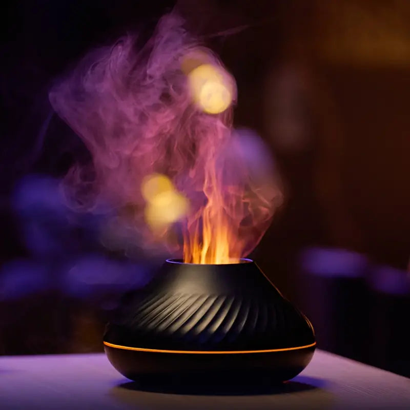 LumoMist | Luxe Aromadiffuser met LED Sfeerverlichting - Ultrasone Geurverspreider & Luchtbevochtiger voor Etherische Olie met Auto-Uitschakeling
