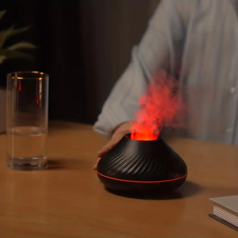 LumoMist | Luxe Aromadiffuser met LED Sfeerverlichting - Ultrasone Geurverspreider & Luchtbevochtiger voor Etherische Olie met Auto-Uitschakeling