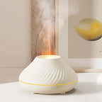 LumoMist | Luxe Aromadiffuser met LED Sfeerverlichting - Ultrasone Geurverspreider & Luchtbevochtiger voor Etherische Olie met Auto-Uitschakeling Wit