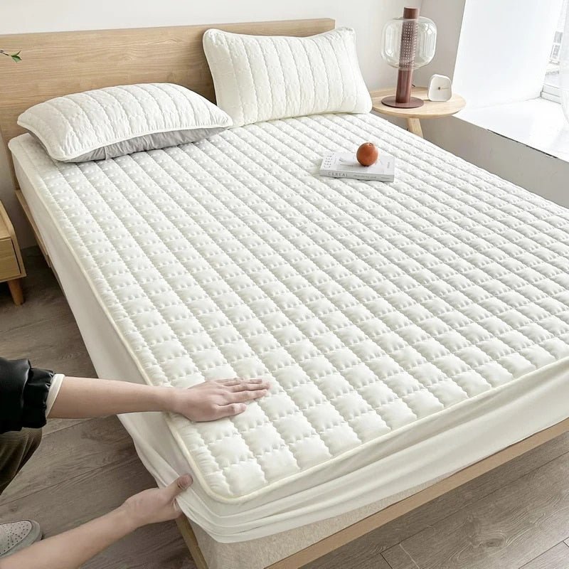 Waterdichte Matrasbeschermer – Hoeslaken Matrashoes met Elastiek, Ademend & Stil, Hypoallergeen, 90×200 tot 200×220 cm Wit