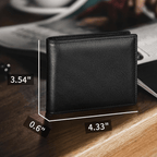 Hommes | Herenportemonnee Bifold Echt Leer met RFID-Bescherming