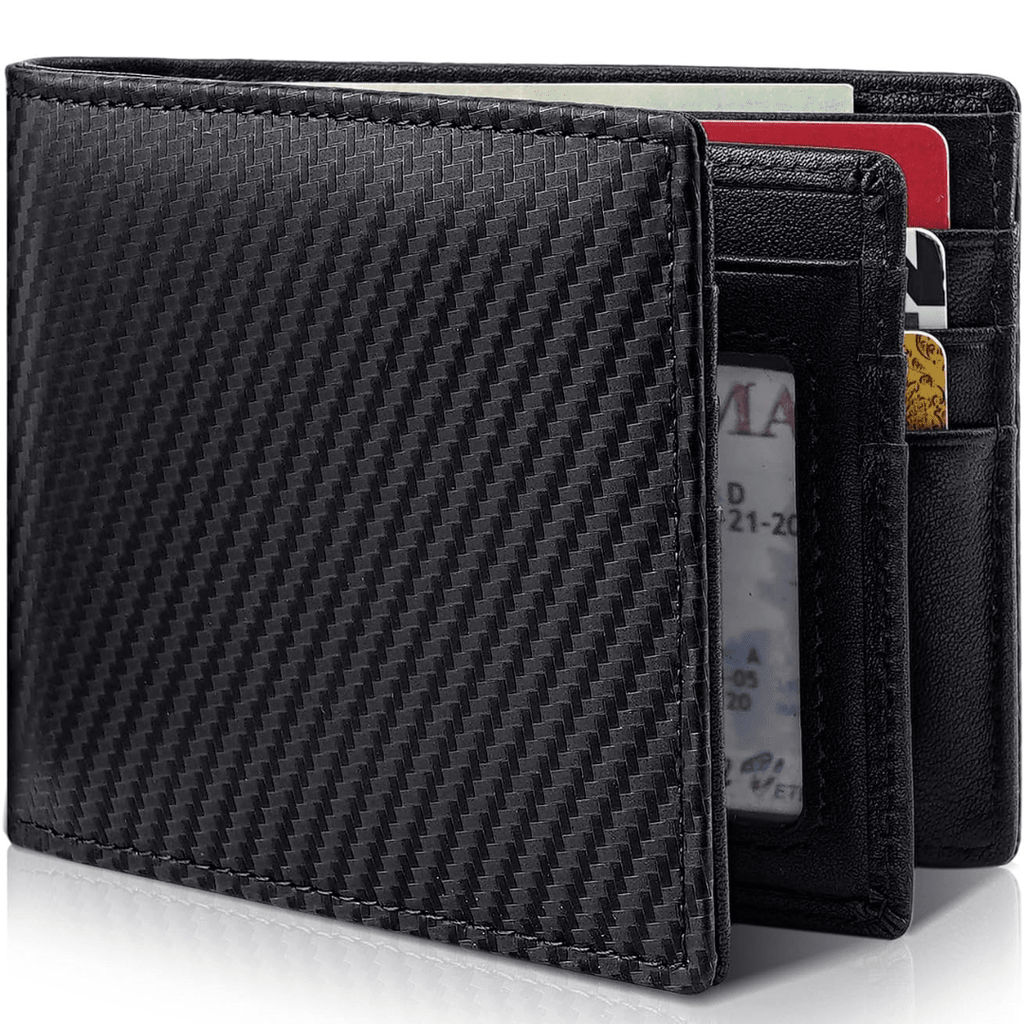 Hommes | Herenportemonnee Bifold Echt Leer met RFID-Bescherming