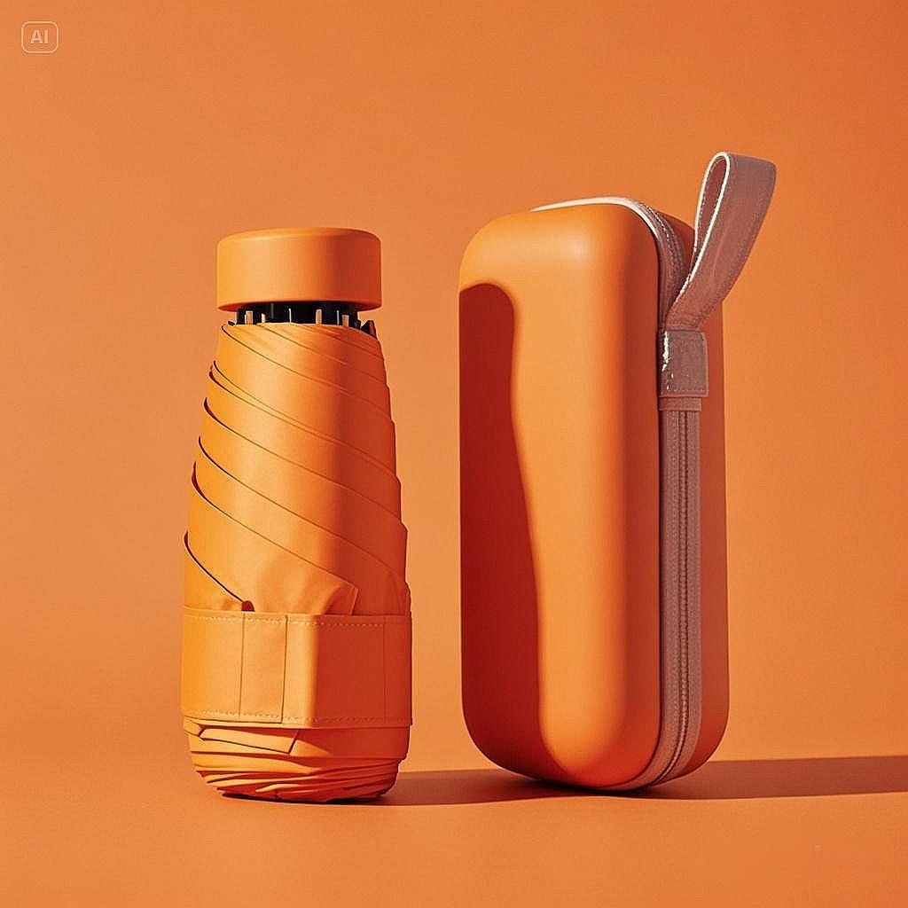 Zakparaplu met Waterdichte Hoes Oranje