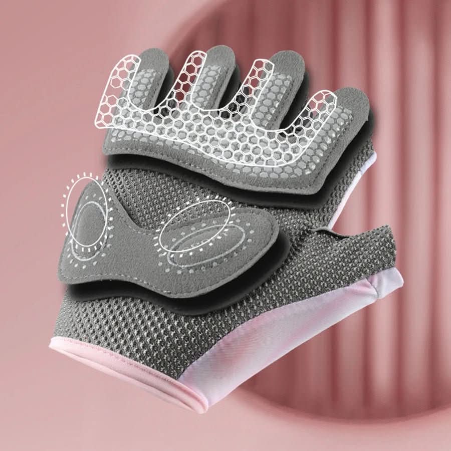 Sport- en Fitnesshandschoenen – Halve Vinger Trainingshandschoenen voor Gym, Kettlebell & Fietsen, Unisex, S–L – GripMax