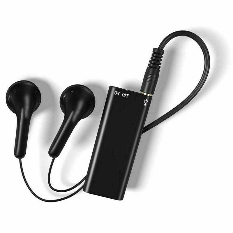 Mini Dictafoon 8 GB met USB-stick – Kleine Voice Recorder met WAV-opname, tot 96 Uur, MP3-speler, Plug & Play