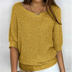 Mechi | Elegante Dames Gebreide Trui met Breipatroon - Zachte Warme Kabelbreisel Pullover en Winter Sweater