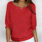 Mechi | Elegante Dames Gebreide Trui met Breipatroon - Zachte Warme Kabelbreisel Pullover en Winter Sweater
