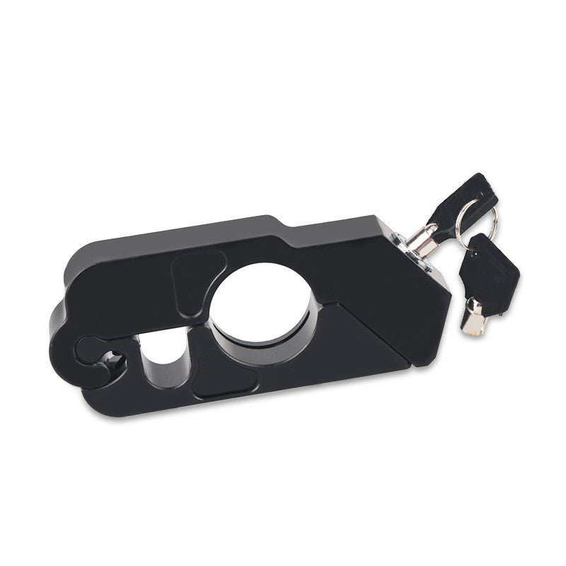 Stuurslot Scooter – Antidiefstal Stuurslot van RVS voor Scooter, Brommer, Motor & Quad, Rood of Zwart Zwart
