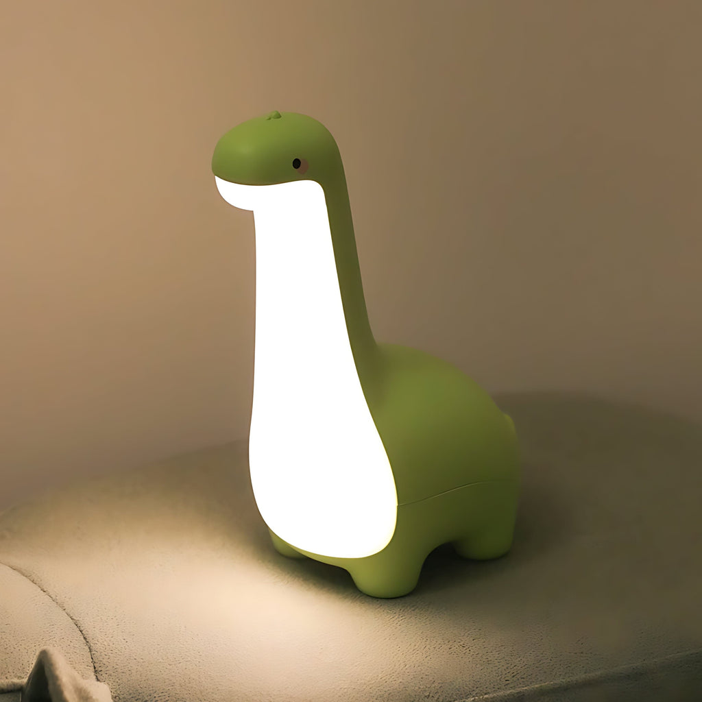 LED Dinosaurus Nachtlampje voor Rustige Nachten – Dino Nachtlampje Kinderen van Siliconen, Oplaadbaar & Draagbaar – RexGlow